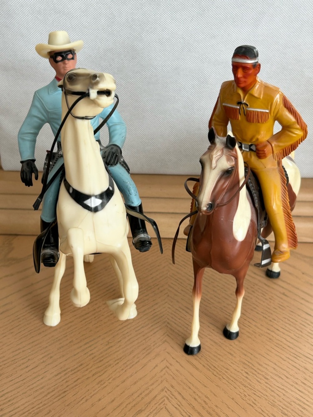 Vintage Hartland collectibles - The Lone Ranger & Silver and Tonto & Scout.
